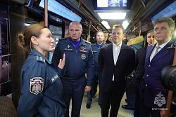 В московском метрополитене курсирует тематический поезд безопасности